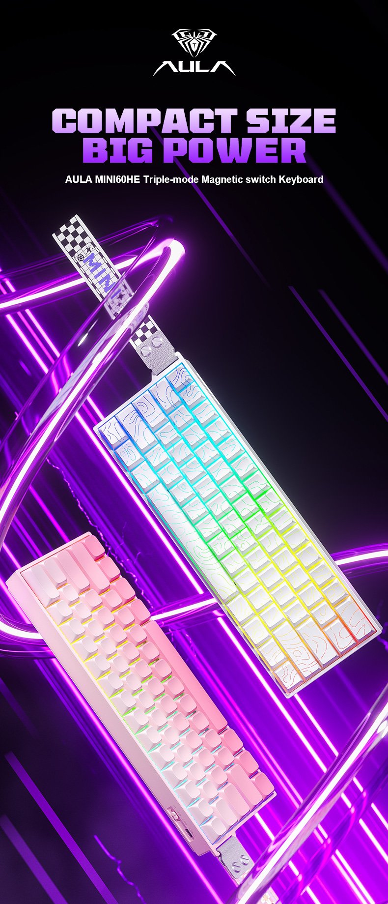 AULA Wind MINI60HE Pro Magnetic Switch Keyboard