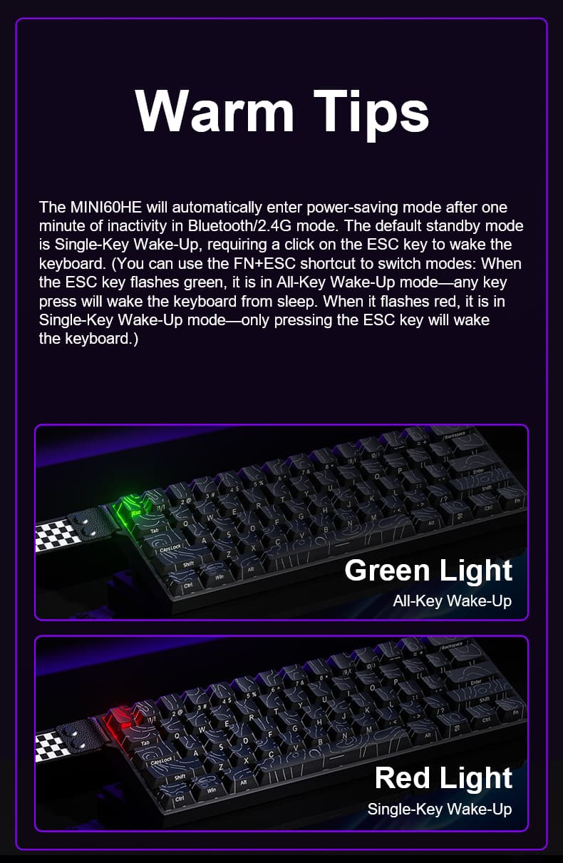 AULA Wind MINI60HE Pro Magnetic Switch Keyboard
