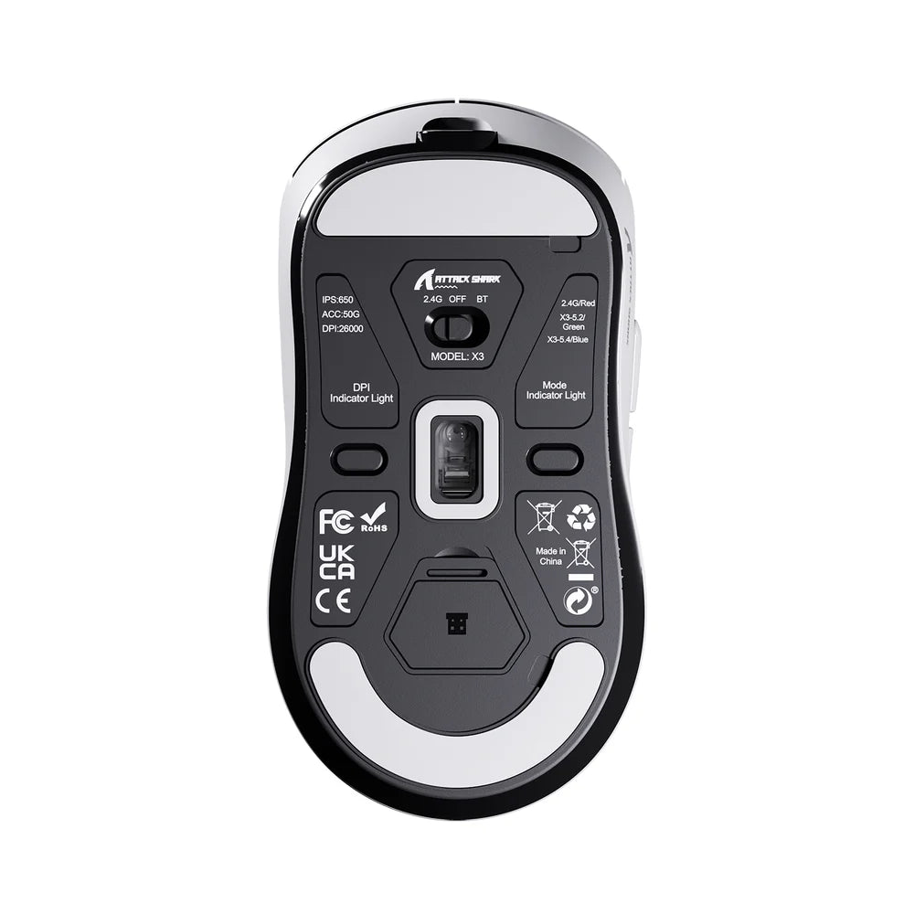ATTACK SHARK X3 Wireless Gaming Mouse PAW3395